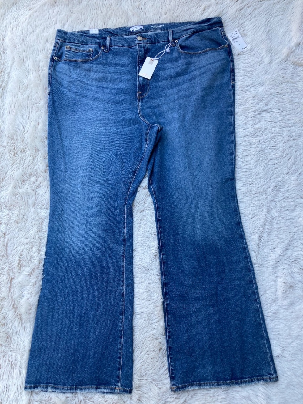 NWT Good American Good Classic Bootcut Jeans Womens Plus Size 28